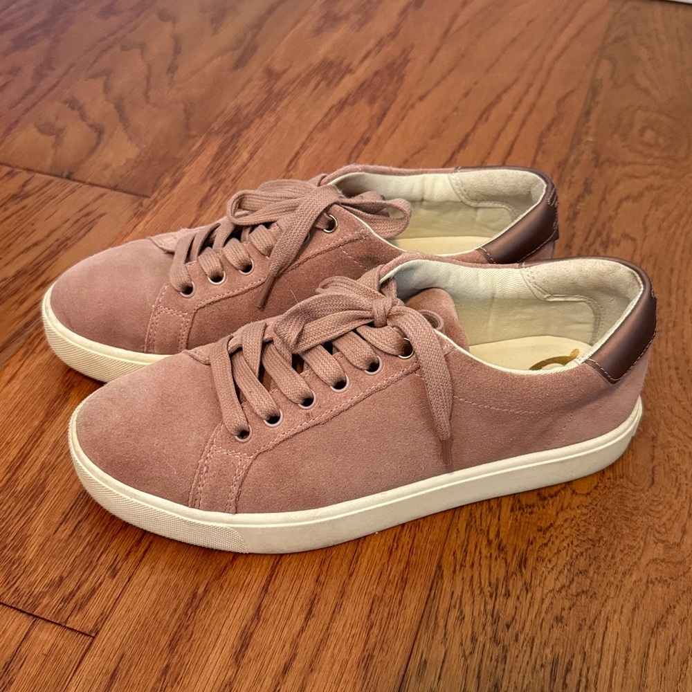 Sam Edelman Ethyl sneaker dusty pink suede lace up